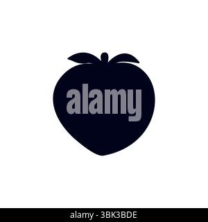 illustrazione vettoriale dell'icona del simbolo delle emoji di frutta Illustrazione Vettoriale