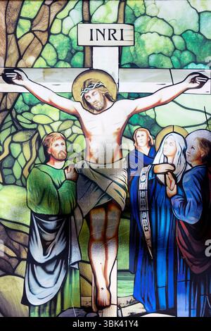 Via della croce. 12a stazione: Gesù muore sulla croce. Pleiku. Francia. Foto Stock