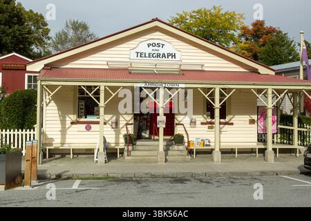 Ufficio postale di Arrowtown ad Arrowtown, ex città mineraria dell'oro, Otago, nuova Zelanda Foto Stock