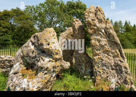 I Cavalieri Whispering, Rollright standing Stone, Long Compton, Oxfordshire, Inghilterra Foto Stock