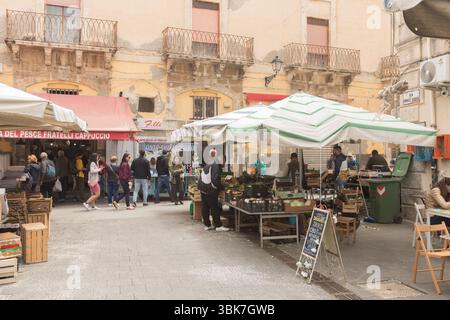 Siracusa, Sicilia, Italia, Ortigia Street Market, t Foto Stock