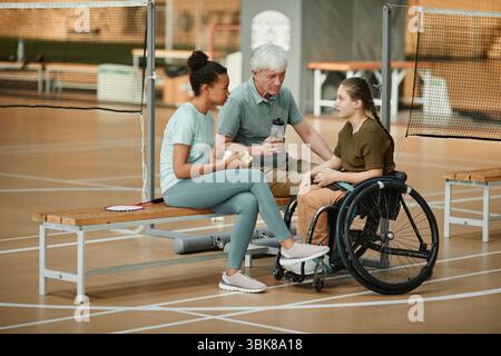 Pranzo di squadra in compagnia Foto Stock