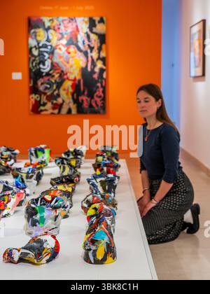 Londra, Regno Unito. 19 giugno 2025. Anteprima dei saldi del dopoguerra a Christies, Londra. Crediti: Guy Bell/Alamy Live News Foto Stock