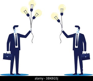 Profilo della riunione di lavoro con presentazione nella sala riunioni dell'ufficio Illustrazione Vettoriale