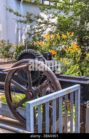 Baden-Wuerttemberg : Gearwork storica a Ulm Fischerviertel Foto Stock