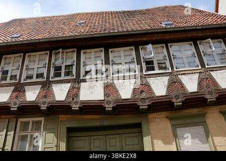 Impressionen: Fachwerkhaus, Quedlinburg (nur fuer redaktionelle Verwendung. Keine Werbung. Referenzdatenbank: http://www.360-berlin.de. © Jens Knappe. Foto Stock