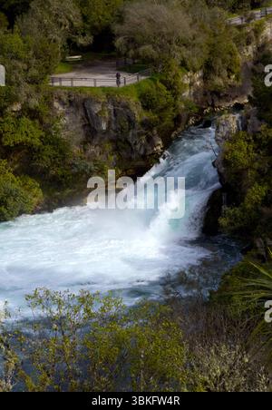 Altopiano centrale, attività vulcanica, Taupo, Lago taupo, Parco Nazionale della nuova Zelanda Foto Stock