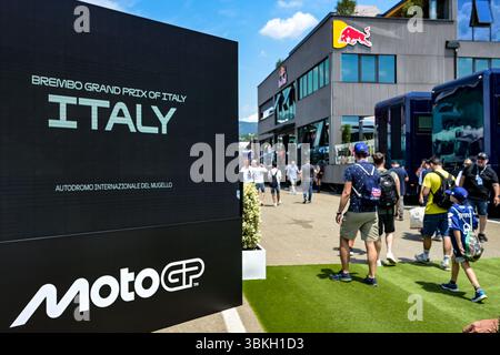 Mugello, Italia. 21 giugno 2025. Dettagli del Mugello International Circuit PaddDetail del Mugello International Circuit durante il Gran Premio d'Italia Brembo - Paddock, Campionato del mondo MotoGP nel Mugello, Italia, 20 giugno 2025 Credit: Independent Photo Agency/Alamy Live News Foto Stock