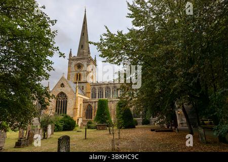 La Collegiata Church of the Holy and Undivided Trinity, Stratford-upon-Avon, Foto Stock