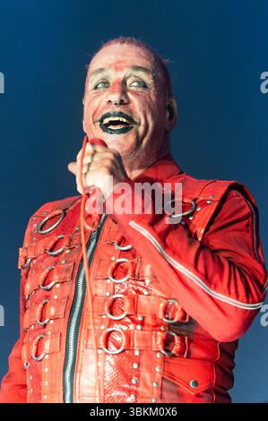 Till Lindemann Live Beim Metal Air 2025 Festival in der Almased Arena auf dem Albrecht-Thear-Gelände. Uelzen, 21.06.2025 anni Foto Stock