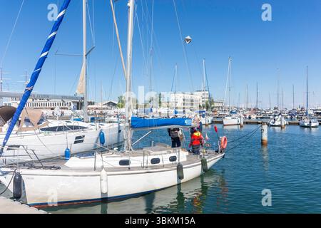 Yacht ormeggiati a Marina Gdynia, Kamienna Góra, città di Gdynia, Voivodato della Pomerania, Repubblica di Polonia Foto Stock