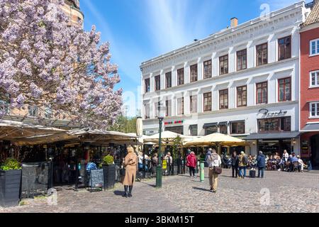 Ristoranti all'aperto, Lilla torg, Malmö, provincia di Scania, Regno di Svezia Foto Stock