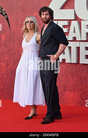 Londra, Regno Unito - 18 giugno 2025Sam Taylor-Johnson e Aaron Taylor-Johnson alla prima mondiale di 28 anni dopo, a Odeon Luxe, Leicester Square, Londra, Foto Stock