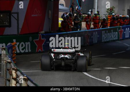 Monaco, 23 maggio 2025. Formula 1 Tag Heuer Grand Prix de Monaco 2025. Nella foto: N. 87 Oliver Bearman (GBR) del MoneyGram Haas F1 Team in VF-25 © Piotr Zajac/Alamy Live News Foto Stock