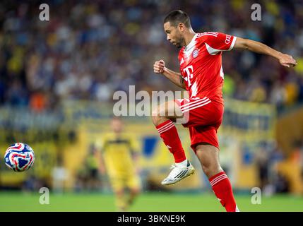 Miami Gardens, Vereinigte Staaten. 21 giugno 2025. Raphael Guerreiro (FC Bayern Muenchen, #22) Coppa del mondo per club FIFA: FC Bayern München - CA Boca Juniors 20.06.2025, Coppa del mondo per club FIFA: FC Bayern München - CA Boca Juniors im Hard Rock Stadium, Miami Gardens, Florida, USA/dpa/Alamy Live News Foto Stock