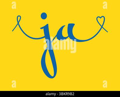 Immagine vettoriale della calligrafia del monogramma iniziale nuziale. Scritta j disegnata a mano e logo Love per poster giornalieri valentini, biglietti di auguri, p Illustrazione Vettoriale