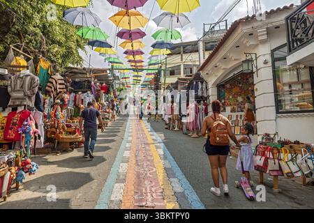 San Juan la Laguna, lago Atitlan, dipartimento di Solola, Guatemala Foto Stock