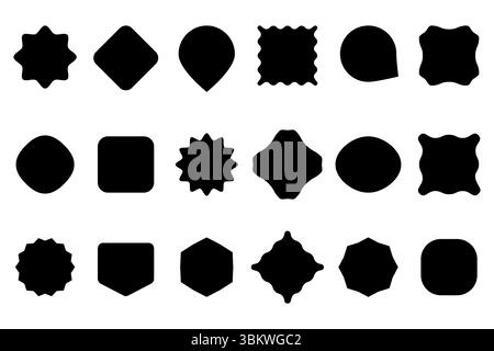 Set di adesivi di vendita. Icona del prezzo Illustrazione Vettoriale