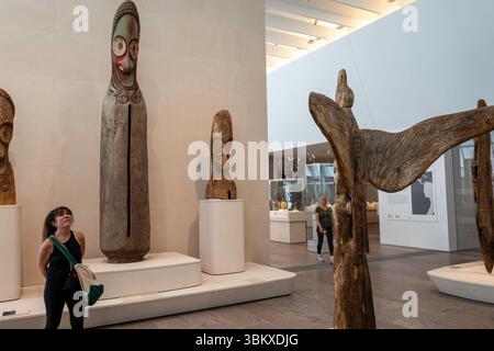 L'ala Michael C Rockefeller contiene manufatti provenienti da Africa, antiche Americhe e Oceania, 2025, Metropolitan Museum of Art, New York City, USA Foto Stock