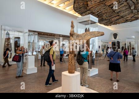 L'ala Michael C Rockefeller contiene manufatti provenienti da Africa, antiche Americhe e Oceania, 2025, Metropolitan Museum of Art, New York City, USA Foto Stock