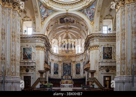 All'interno della Cattedrale Sant'Alessandro Martire, Bergamo, Lombardia, Italia Foto Stock