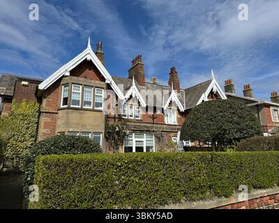 Terraces House a East Beach, Lytham St Annes, Lancashire, Inghilterra, Regno Unito Foto Stock