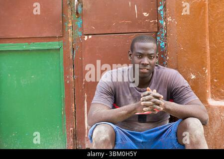 Cuba, l'Avana. Un cubano. (Solo per uso editoriale) Foto Stock