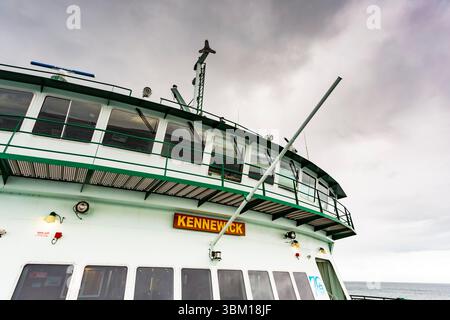 Da Keystone Coupeville al traghetto Port Townsend, Washington State, Stati Uniti. Foto Stock
