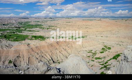Vista aerea del Badlands National Park, South Dakota, Stati Uniti. Foto Stock