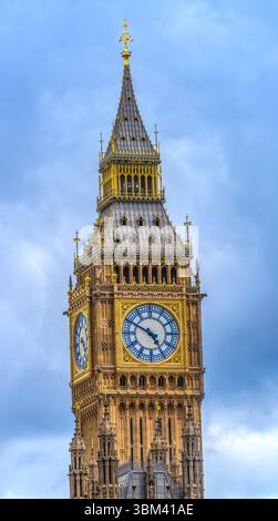 Big Ben, Westminster Bridge, Houses of Parliament, Westminster, Londra, Inghilterra. Foto Stock