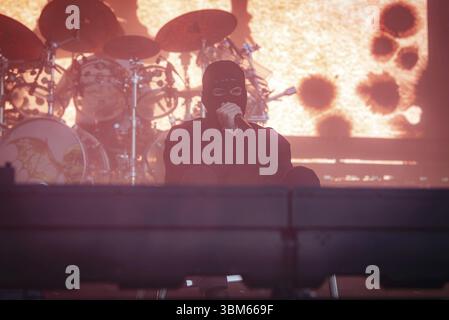 M. Shadows (Matthew Charles Sanders), cantante degli Avenged Sevenfold, live allo Zitadelle Spandau di Berlino il 21/06/2025 Foto Stock