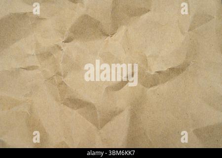 Ricicla sfondo grana carta. Carta kraft originale sformato astratto sfondo con spazio per testo ad alta risoluzione Foto Stock