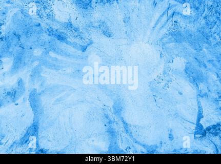 Sfondo in marmo di diverse sfumature di blu. Macchie caotiche, linee, punti. Astrazione. Sfondo delicato e fragile. Morbidezza. Qualcosa di blu. Templa Foto Stock