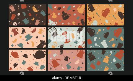 Sfondo mattutino pausa caffè Illustrazione Vettoriale