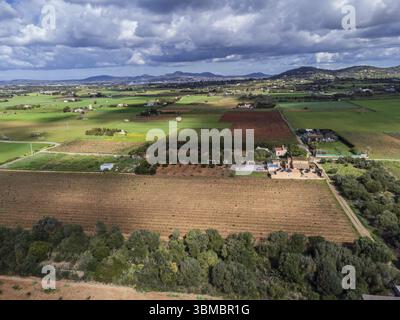 Es Pla de Llodra Countryside, Manacor, Maiorca, Isole Baleari, Spagna, Europa Foto Stock