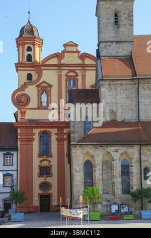 Chiesa e Basilica di San Vito, Ellwangen (Jagst), Ostalbkreis, Baden-Wuerttemberg, Germania, Europa Foto Stock