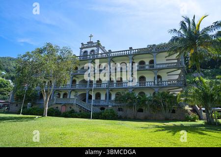 Mahe Seychelles 20.06.25 la Domus, costruito nel 1933 Foto Stock
