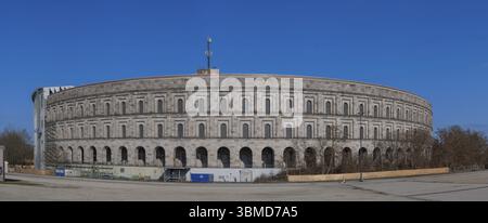 Sala Congressi incompiuta del NSDAP 1933-1945 sui terreni del raduno del partito nazista, oggi Centro di documentazione, Norimberga, Baviera, Germania, Europa Foto Stock