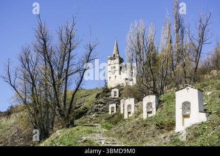 Abries, parco naturale regionale di Queyras, Provenza-Alpi-Costa Azzurra, dipartimento delle alte Alpi, distretto di Briancon, Francia, Europa Foto Stock