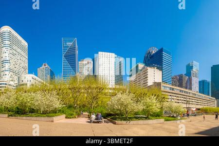 Francia, Hauts de Seine, Parigi-la Defense, gli edifici del quartiere degli affari Foto Stock