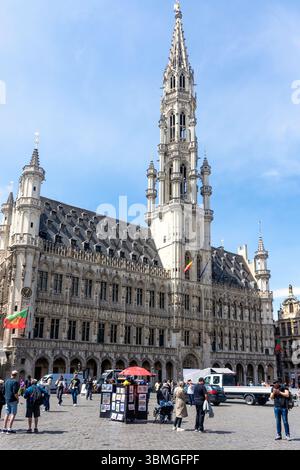 Municipio di Bruxelles, Grand-Place (Grote Markt), Bruxelles-Ville , comune di Bruxelles (Bruxelles), regione Bruxelles-capitale, Regno del Belgio Foto Stock