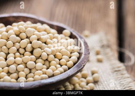 Porzione di fagioli di soia (dettagliate di close-up shot) Foto Stock