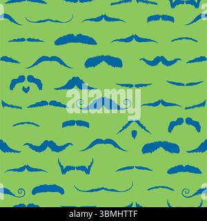 Immagine composita di mustaches Foto Stock