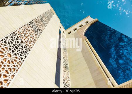 Motivi decorativi in marmo arabo islamico. Foto Stock