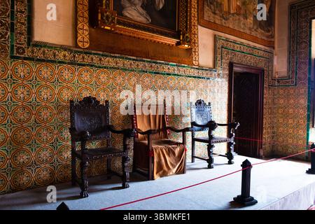 Palau Ducal dels Borja, il Palazzo Ducale di Gandia fu, dal XIV secolo, la residenza dei duchi reali di Gandía, e dal 1485, la Borja fa Foto Stock