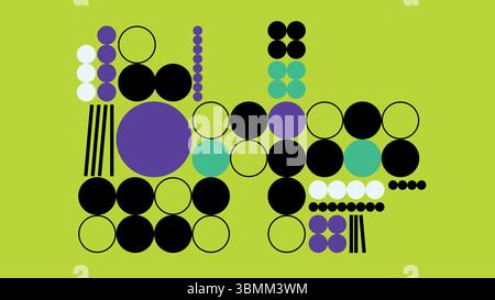 Sfondo a punti geometrici colorati Illustrazione Vettoriale