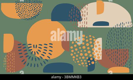 Colorato Abstract Artistico forma sfondo Illustrazione Vettoriale