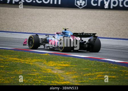 Franco Colapinto (ARG) - Alpine F1 durante la Formula 1 MSC Cruises Austrian Grand Prix 2025, Spielberg, Austria, dal 26 al 29 giugno - Round 11 del 24 del 2025 F1 World Championship Foto Stock