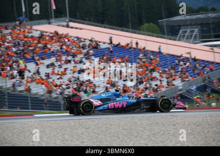 6/29/2025 - Franco Colapinto (ARG) - Alpine F1 durante la Formula 1 MSC Cruises Austrian Grand Prix 2025, Spielberg, Austria, dal 26 al 29 giugno - Round 11 del 24 del 2025 F1 World Championship (foto di Alessio De Marco/Sipa USA) Foto Stock