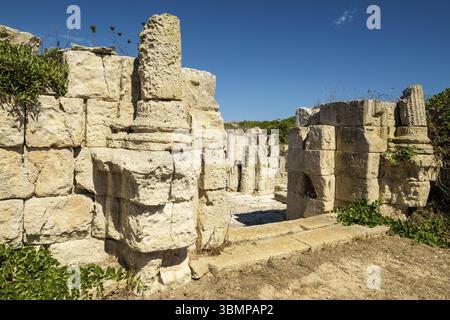 Vecchia cappella, castello di San Felipe, XVI secolo, foce del porto di Mahon, comune di Villacarlos, Minorca, isole baleari, Spagna, Europa Foto Stock